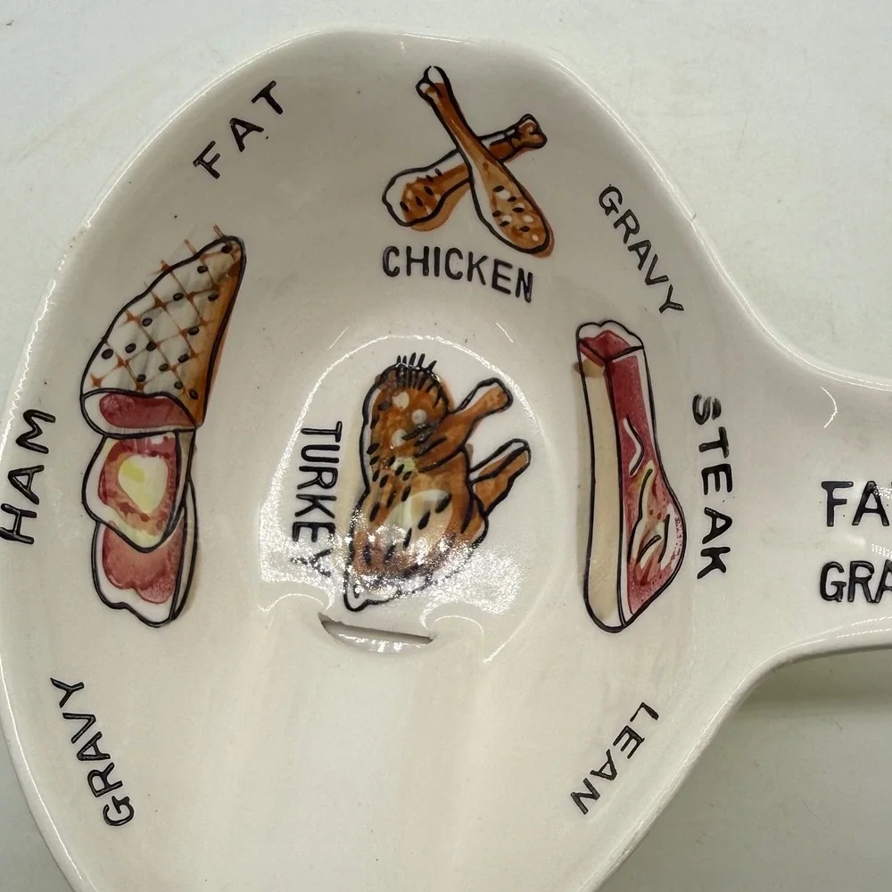 Vintage‎ Fat and Lean Gravy Separator Ceramic Made in Japan  Novelty yellow